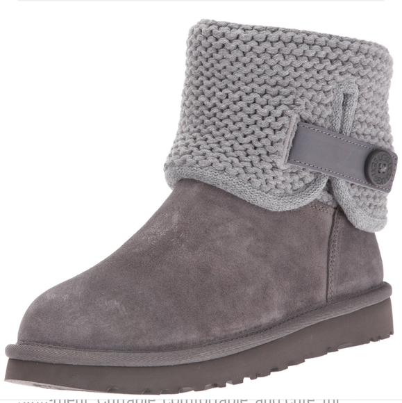 Ugg Shaina Knit Cuffed Boots 1911 - Picture 2 of 12